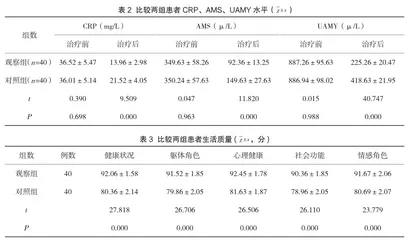 西医疗法结合中药灌肠治疗急性胰腺炎合并肠屏障功能障碍的效果分析2