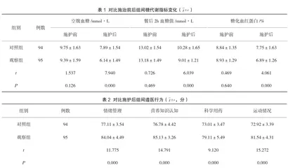 饮食护理结合健康宣教对糖尿病患者营养知识认知的影响分析