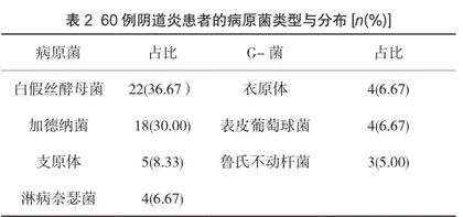 阴道炎患者病原菌的分布及检测结果分析2