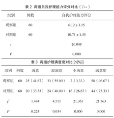 问题导向下护理干预对血管外科下肢动脉硬化闭塞症患者的影响2