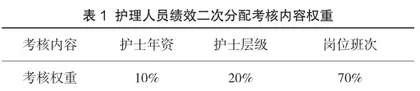 基于RBRVS护理单元绩效二次分配软件的建立与效果研究