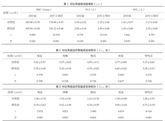 沙美特罗替卡松粉吸入剂对支气管哮喘的治疗效果分析