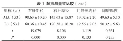 探讨超声在酒精性肝硬化与肝炎后肝硬化中的诊断及鉴别诊断价值