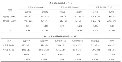延伸性护理在糖尿病患者院外自我管理中的应用效果观察