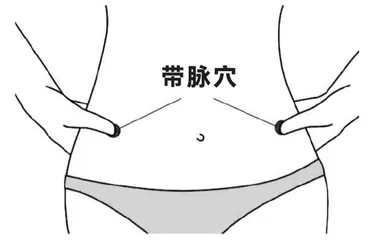 按揉带脉穴赶走“啤酒肚”