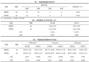 中药内服外用治疗湿热蕴结型痛风性关节炎的临床效果