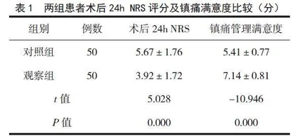 活动性疼痛评估在髋关节置换患者护理中的应用效果