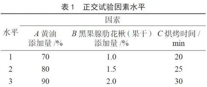 黑果腺肋花楸曲奇饼干制作工艺的优化及质构性质分析