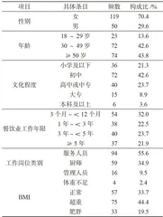 “三减”工具包在营养健康食堂中的干预效果研究4