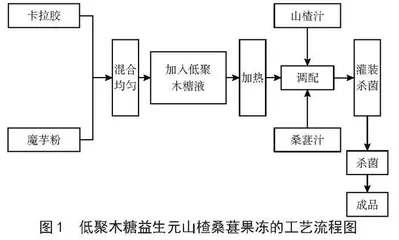 低聚木糖益生元山楂桑葚果冻的研制工艺