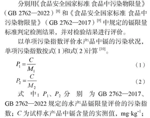 2020—2022年福建省销售水产品中镉含量检测结果分析