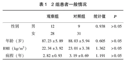 营养及运动干预对老年肌少症患者骨代谢及生活质量的影响