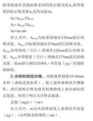 水质中总氮测定结果异常的原因分析