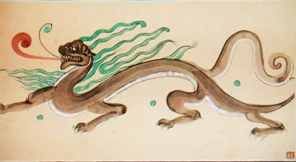 我在戈壁“画”龙1