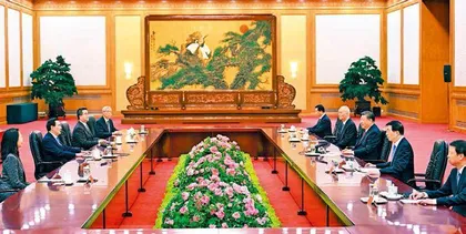 习近平会见马英九一行1
