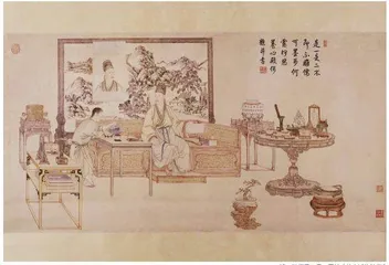 灯明宫树色，茶煮禁泉香