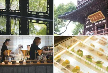 在寒山寺，与枫桥对坐，听钟声吃茶