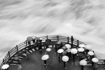 雨中观潮