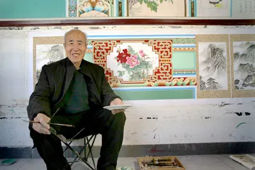 原平炕围画 绚烂“炕文化”