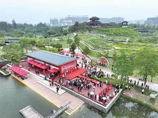 邳州市桃花岛婚姻登记处:桃花岛上新事多2