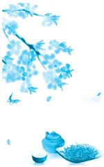 白梅幽落清茗香