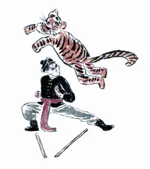 景阳冈虎斗武松