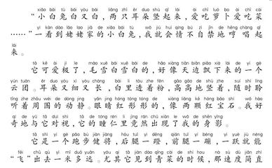 可爱的小白兔