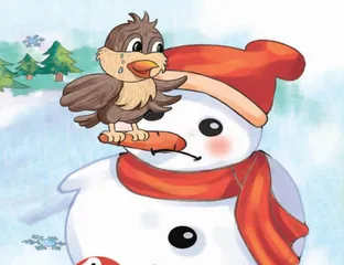 小鸟和雪人