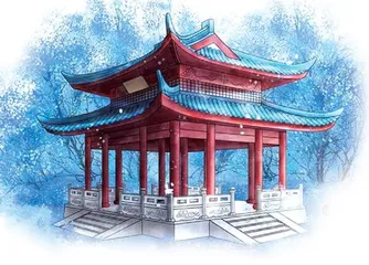 一座老亭子