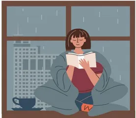 窗外