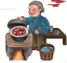 奶奶教我做圆子