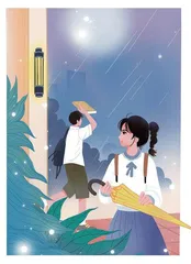 下雨的时候，麦子是会响的