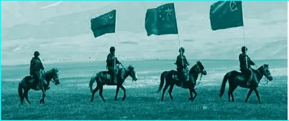 亮出党徽的牧民