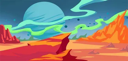 火星上的落日是蓝色的