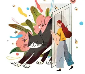 家里闯进一只猫