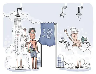 南方学子在北方澡堂