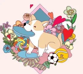 我家的小花狗