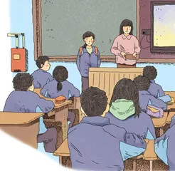 她是转校生