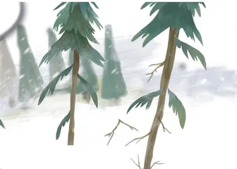 隆冬雪趣