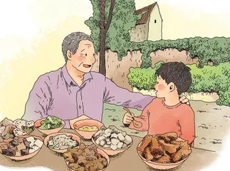 嘎公请我吃饺子