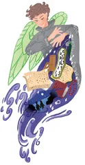 精灵飞过城市