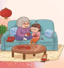 鲜艳的中国红