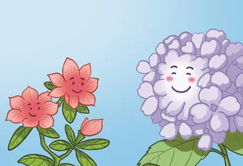 绝处逢生的绣球花