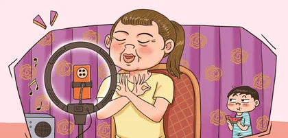 爱拍短视频的外婆