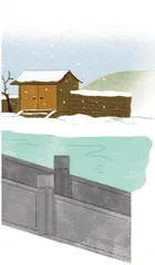 桥雪立去湘湖看春天的一场雪