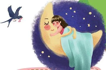 不睡觉的小孩只能独自钓月亮