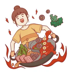 去火宫殿品美食 