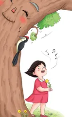 爱唱歌的树与会唱歌的琴