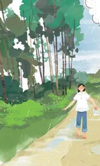 喜欢下雨天