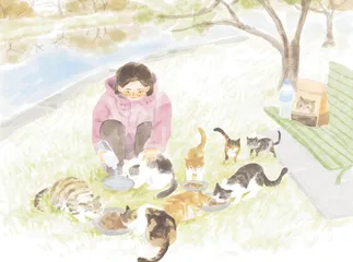 奶奶和猫